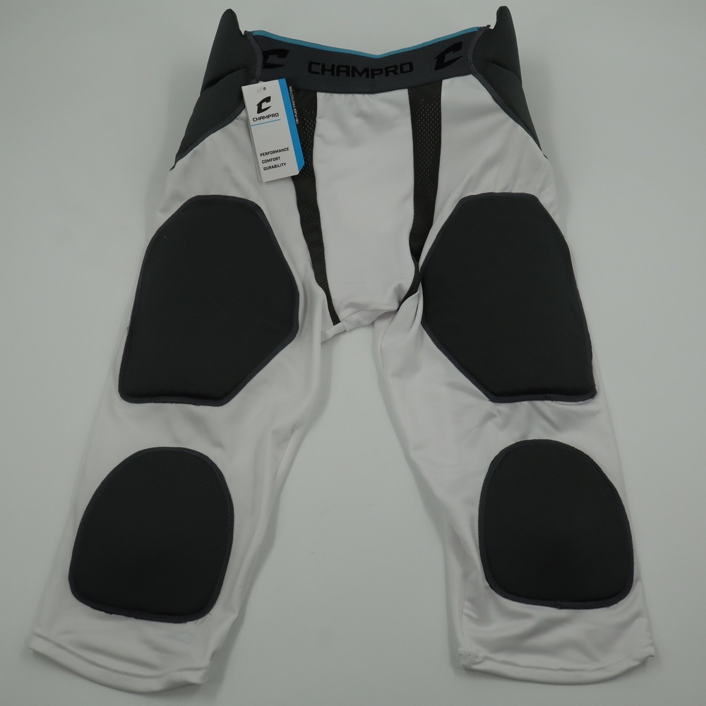 Champro Tri-Flex Padded Football Girdle White Gray Adult Large FPGU7AWL NEW